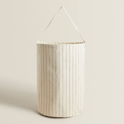ZARA HOME Pamuklu Kumaş Çamaşır Sepeti - 4