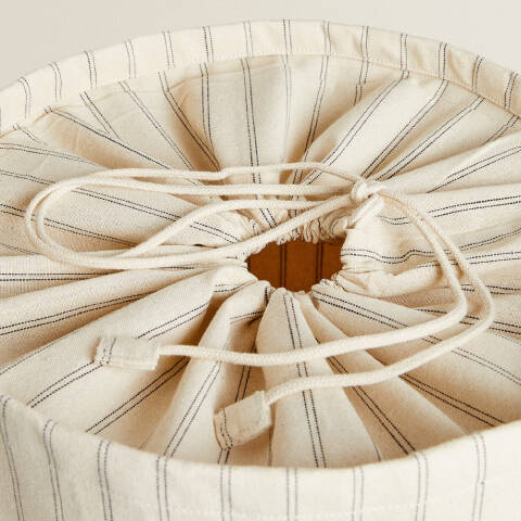 ZARA HOME Pamuklu Kumaş Çamaşır Sepeti - 3